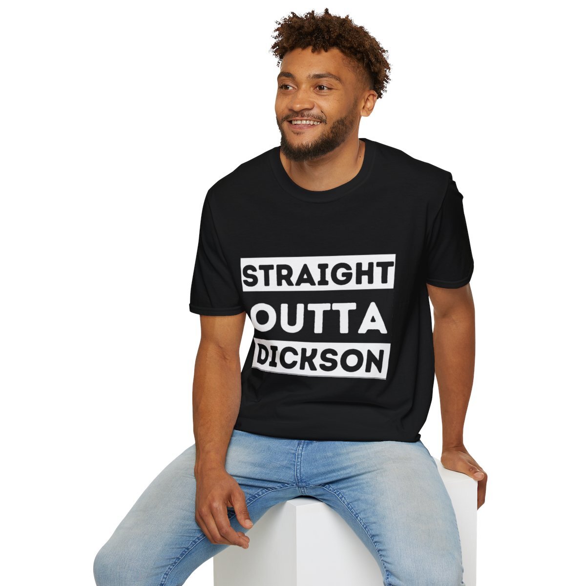 Straight outta Dickson Novety unisex t-shirt black ACT Australia Canberra