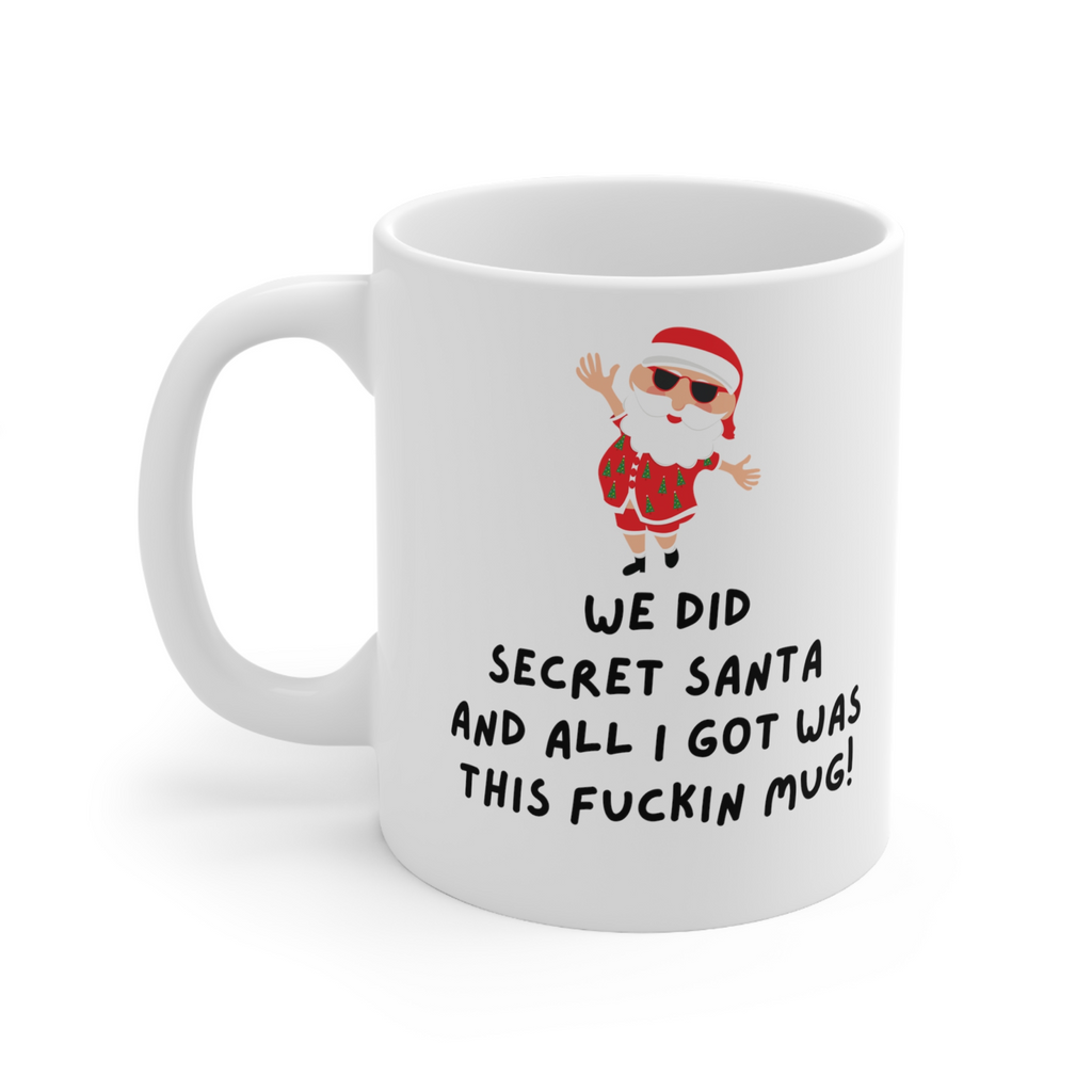 Secret Santa shit mug rude adult version fuckin mug