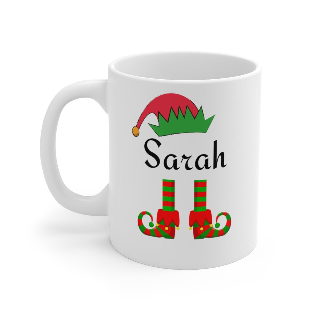 Christmas Mug Personalized Custom Holiday Mug Funny Christmas Mug Christmas Elf
