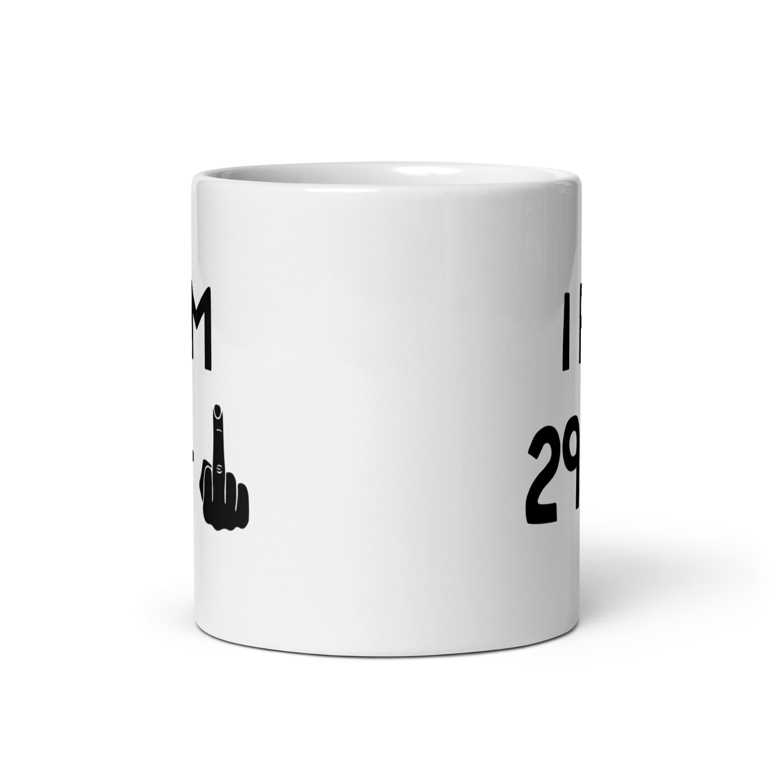30th Birthday Novelty Mug 29 Plus Middle Finger Funny Birthday Gift