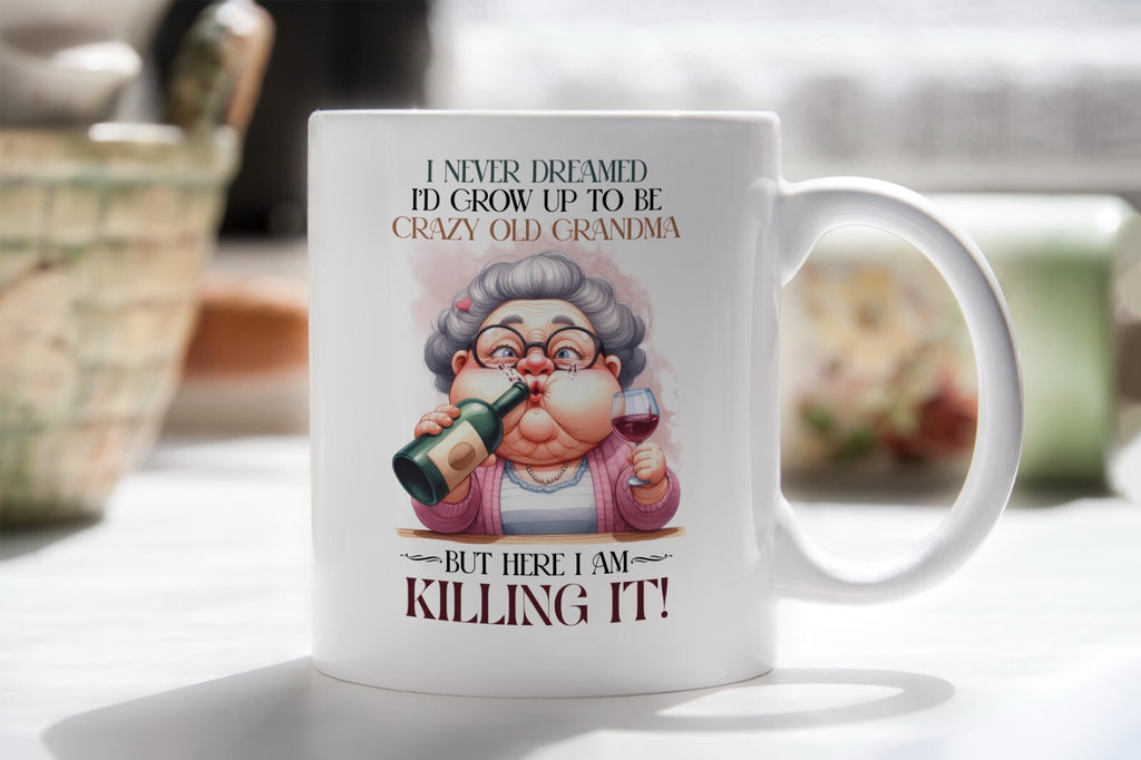 Crazy Grandma Gift Granny Novelty Mug Gift Coffee Cup