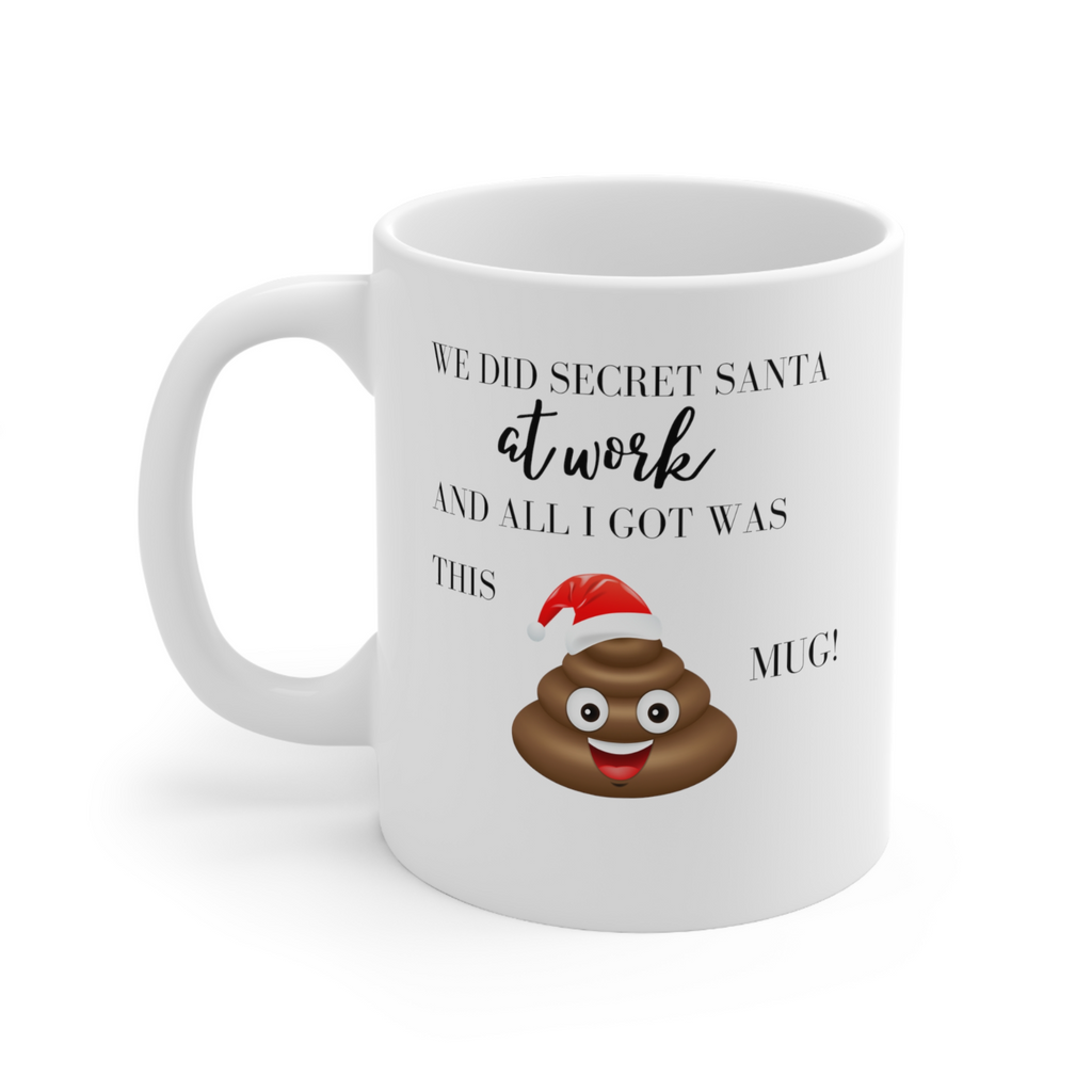 Secret Santa Kris Kringle work shit mug Xmas Christmas Gift Office gag gift