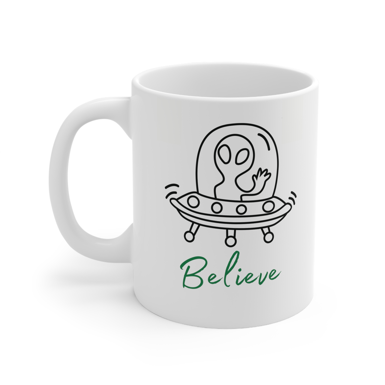 I believe in aliens Novelty mug extra terrestrial mug Area 51 Alien ET x files
