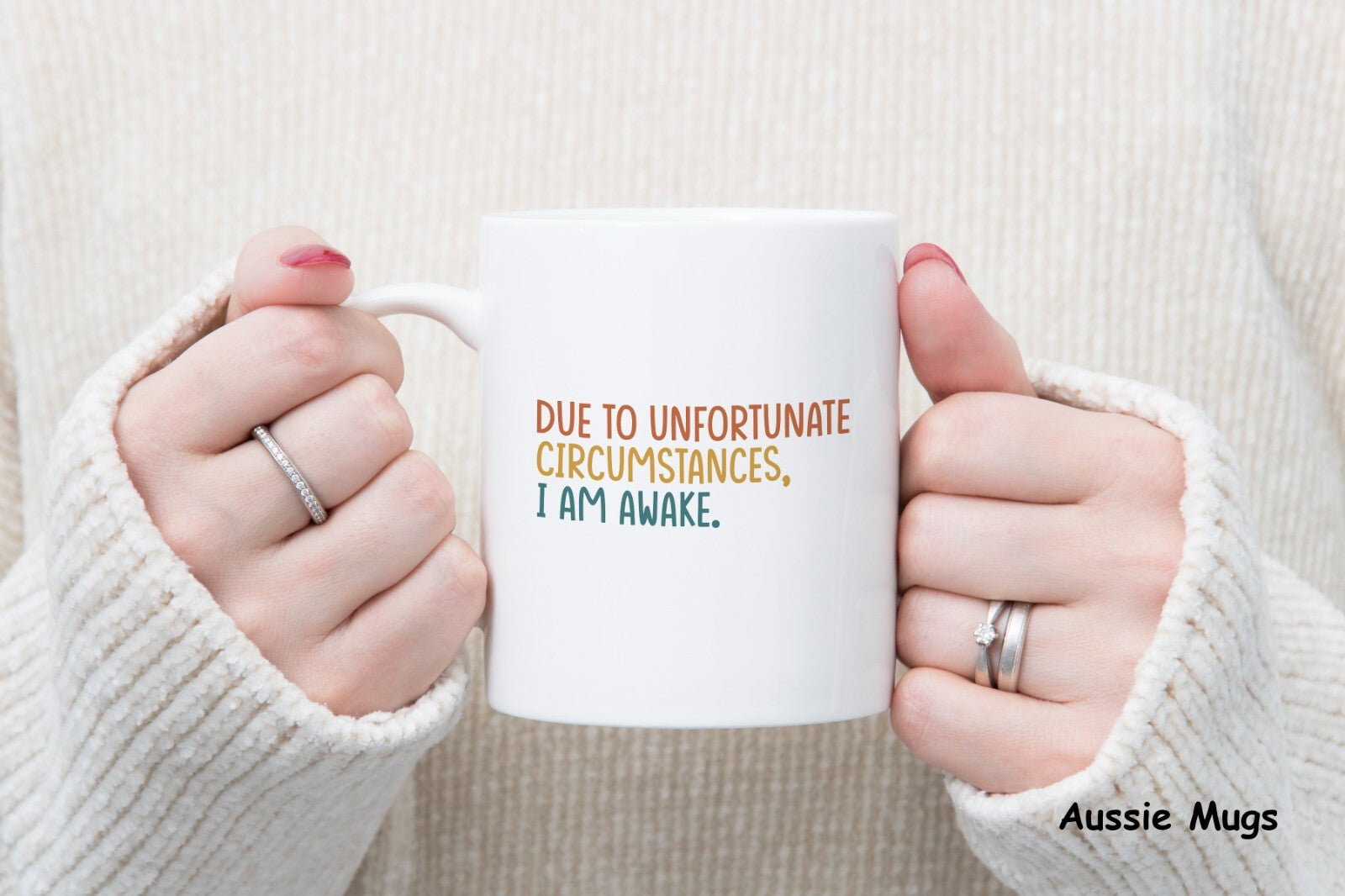 Unfortunately I’m Awake Novelty mug gift coffee cup Sleep Lover