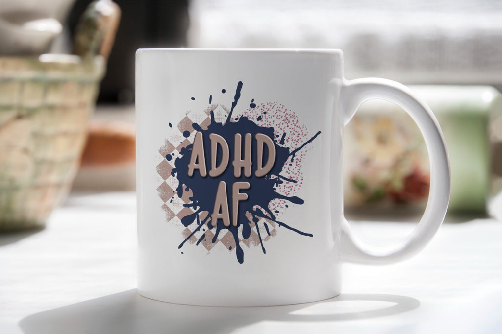 ADHD AF Novelty Mug Gift Coffee Cup