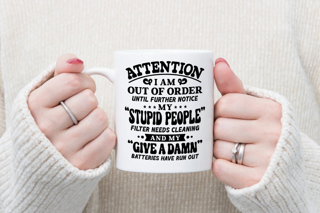Over it Sarcastic Novelty Mug Gift Coffee Cup