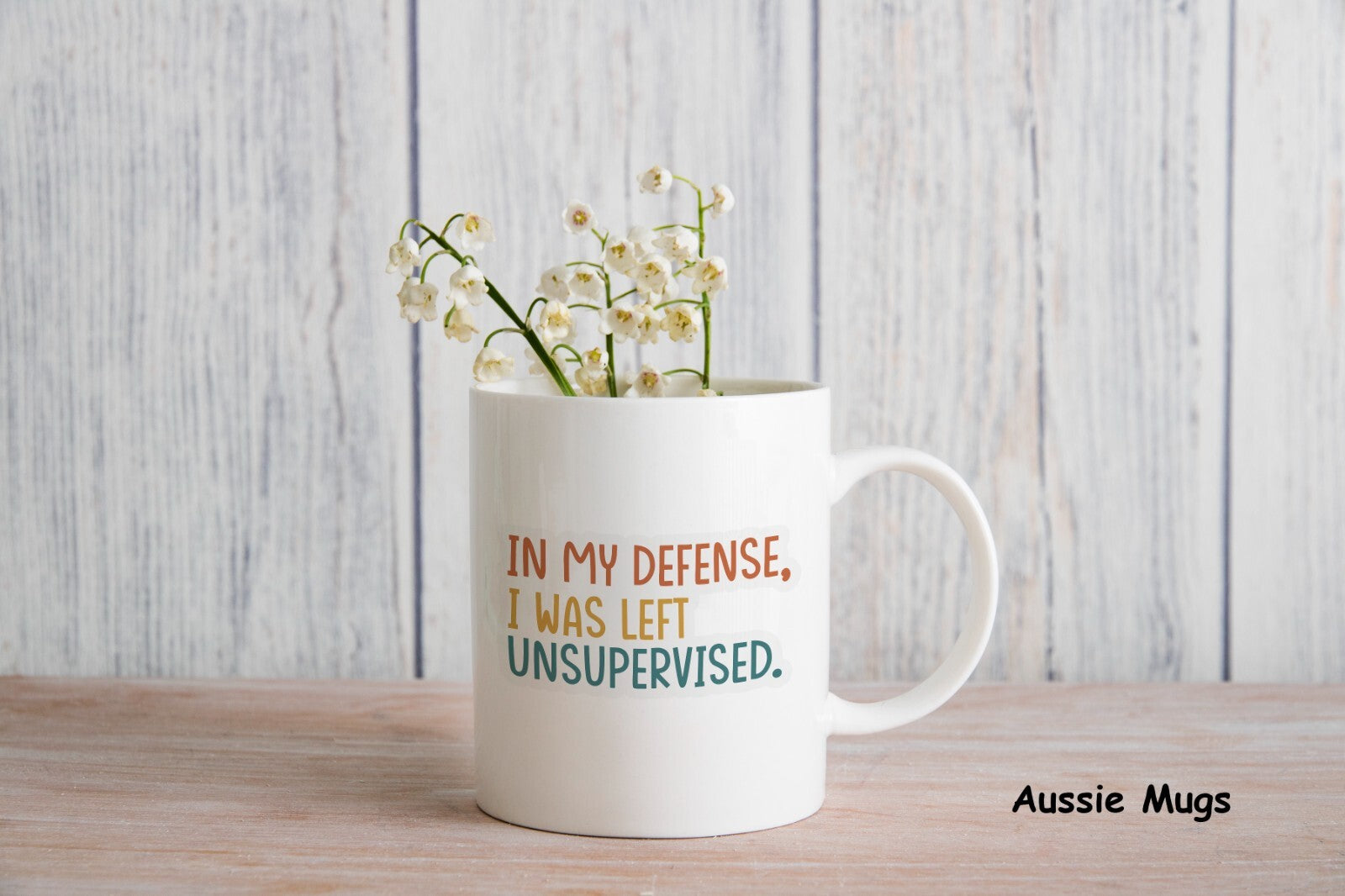 Left Unsupervised In My Defence Novelty mug gift coffee cup