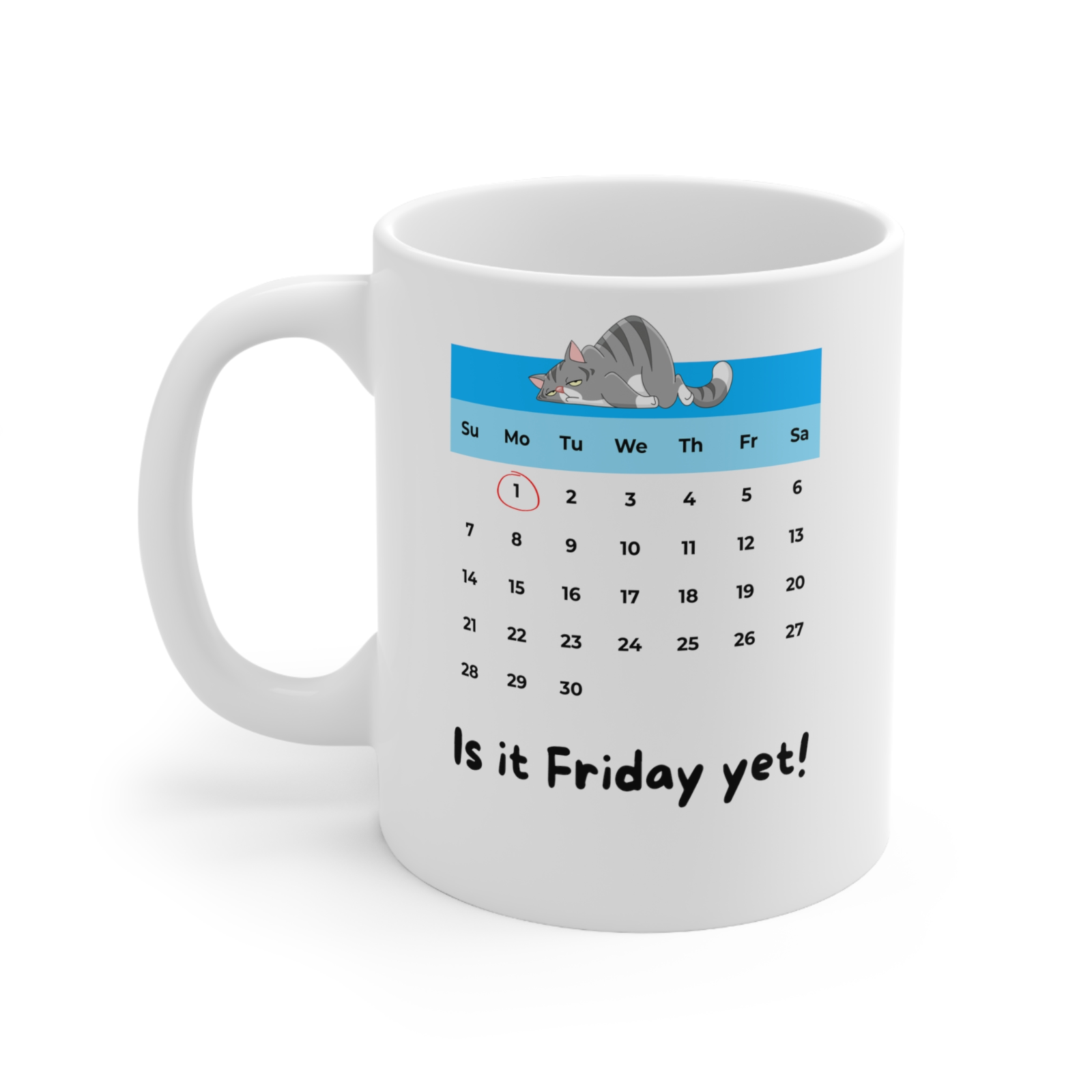 Mondayitis Friyay Novelty mug Work Week Weekend 9 Till 5 Gift Office Worker