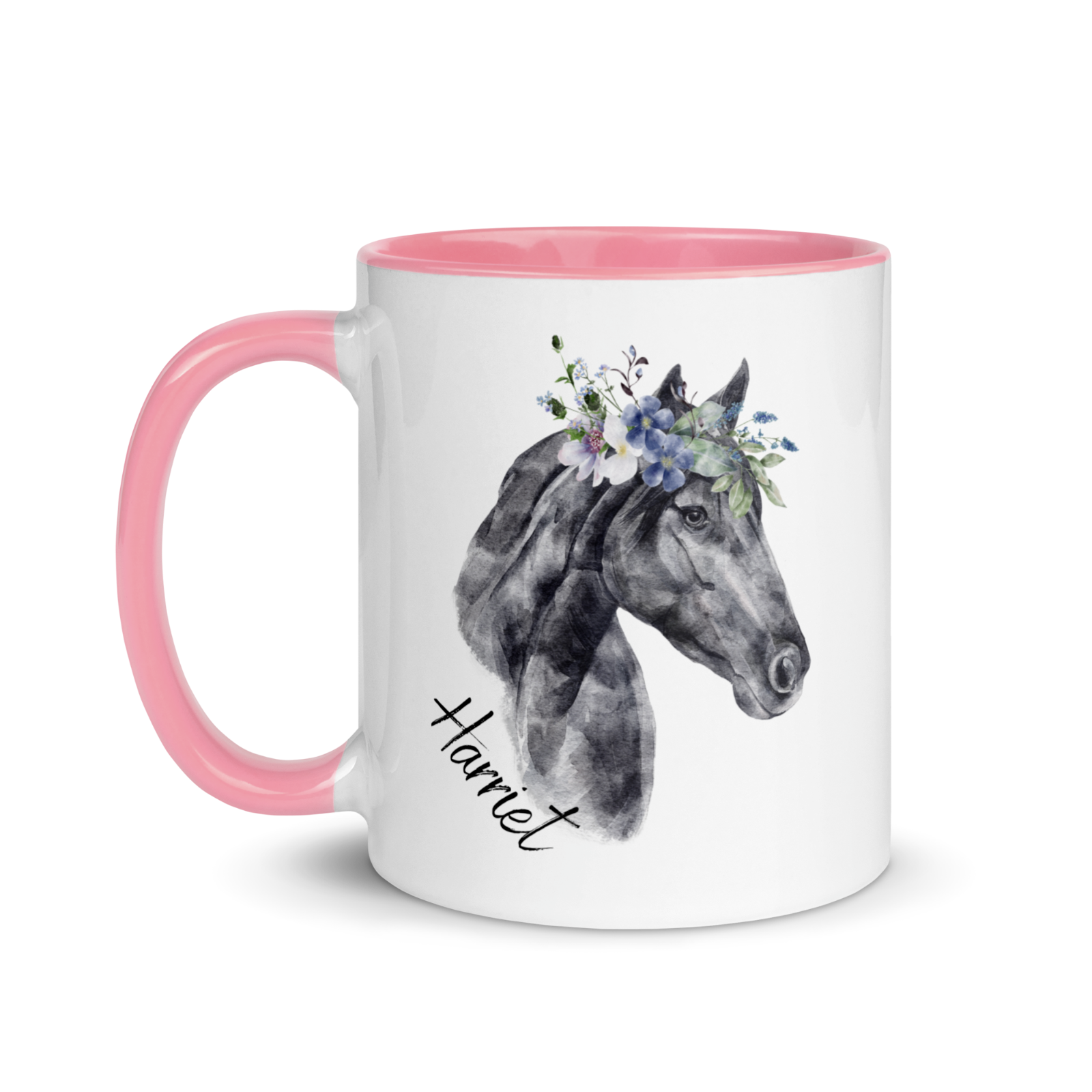 Personalised horse name mug animal customise novelty christmas gift secret santa