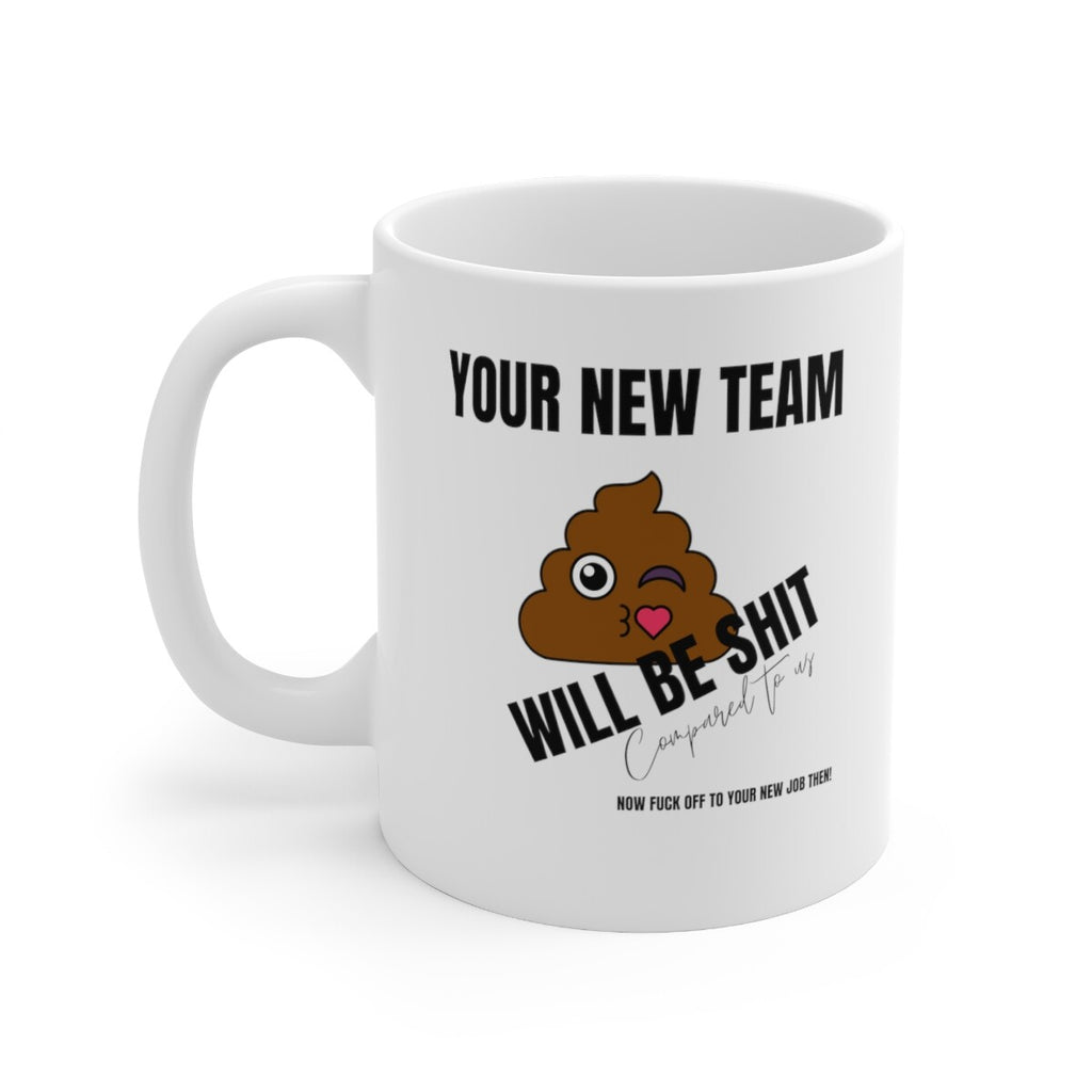 Leaving Gift mug good luck leaving work new job Farewell