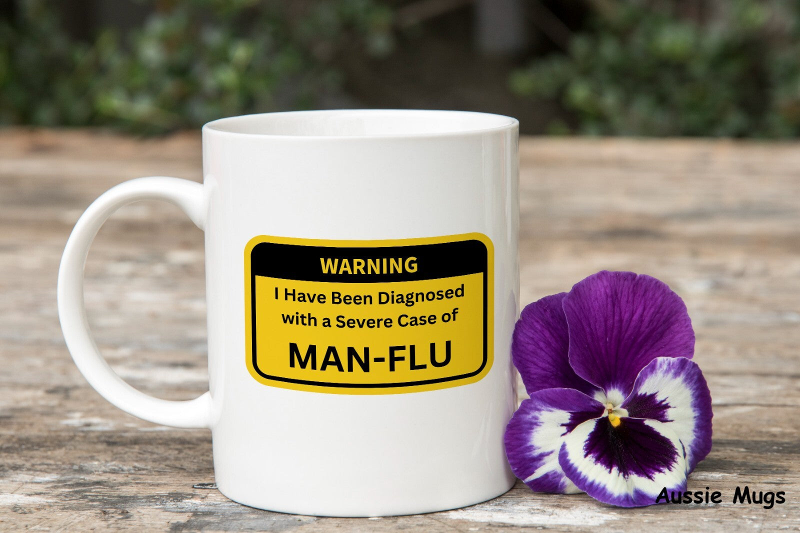 Man Flu warning Novelty mug gift coffee cup