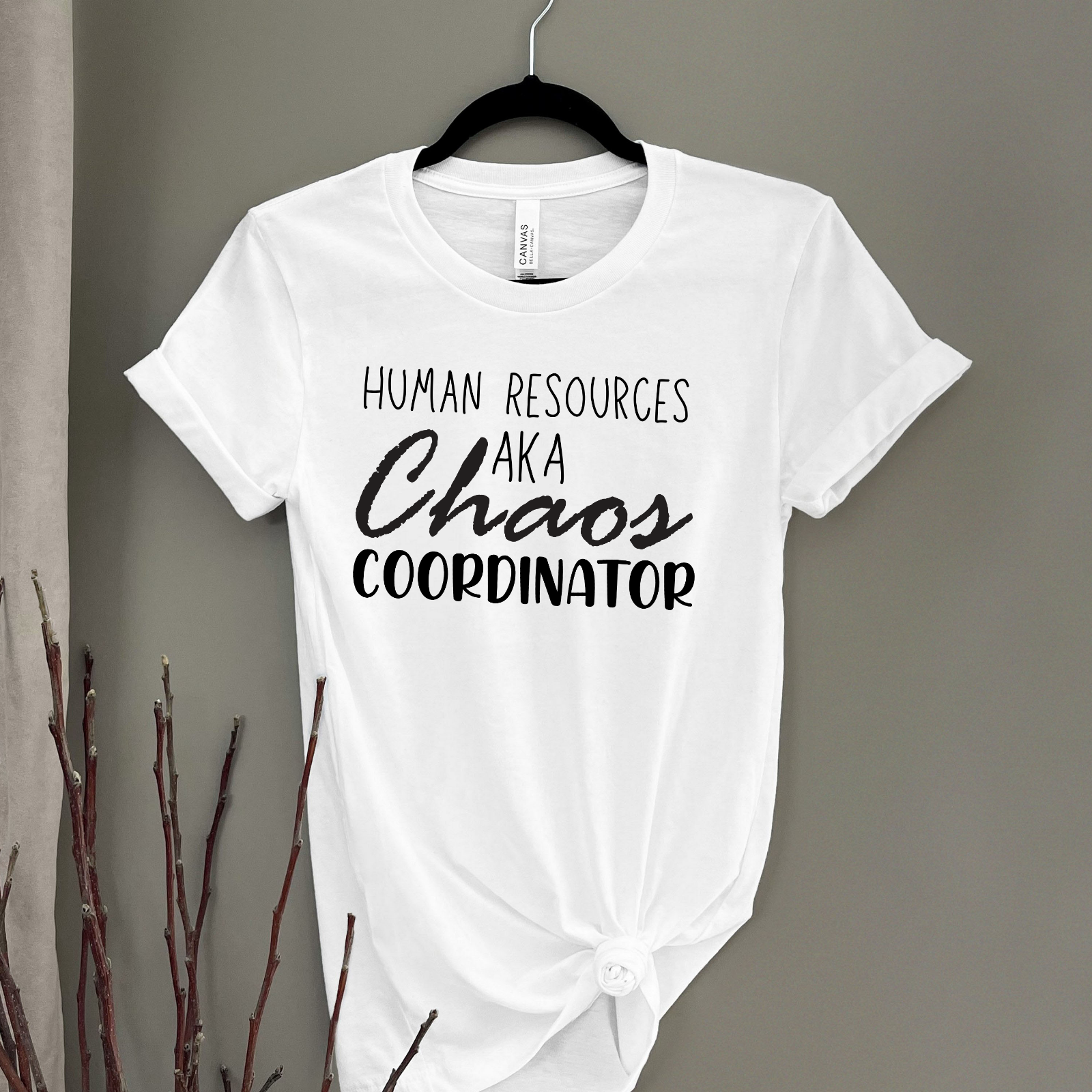 Novelty T-Shirt Chaos Coordinator Human Resources Manager Partner HR people