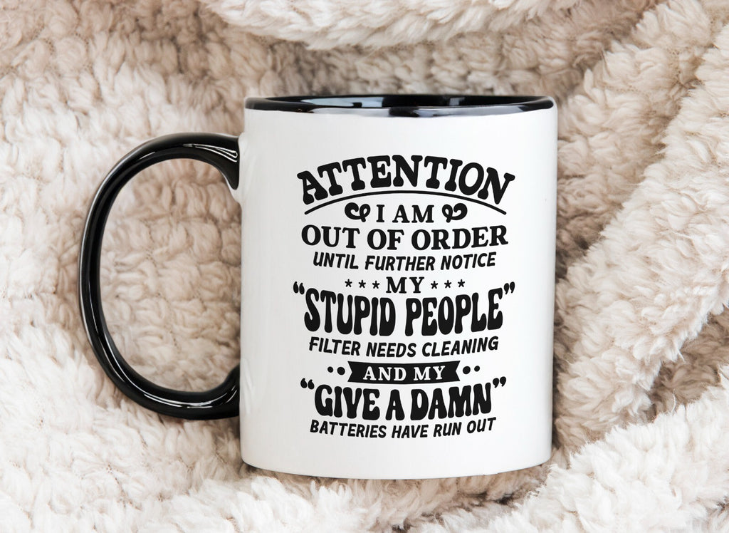 Over it Sarcastic Novelty Mug Gift Coffee Cup