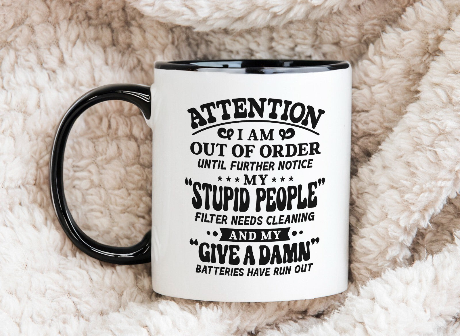 Over it Sarcastic Novelty Mug Gift Coffee Cup