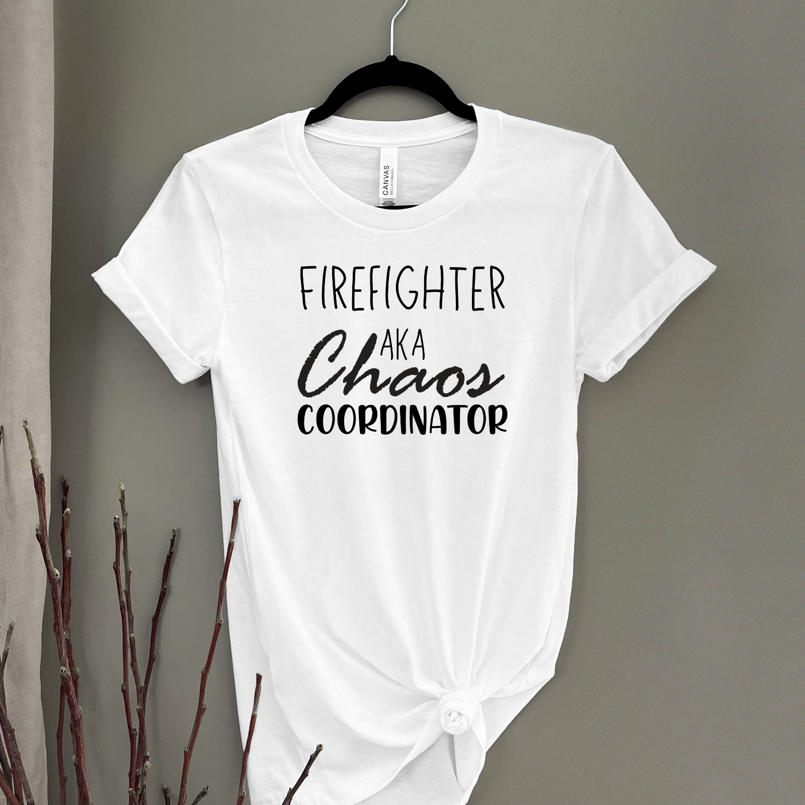 Novelty T-Shirt Chaos Coordinator Funny Shirts Firefighter