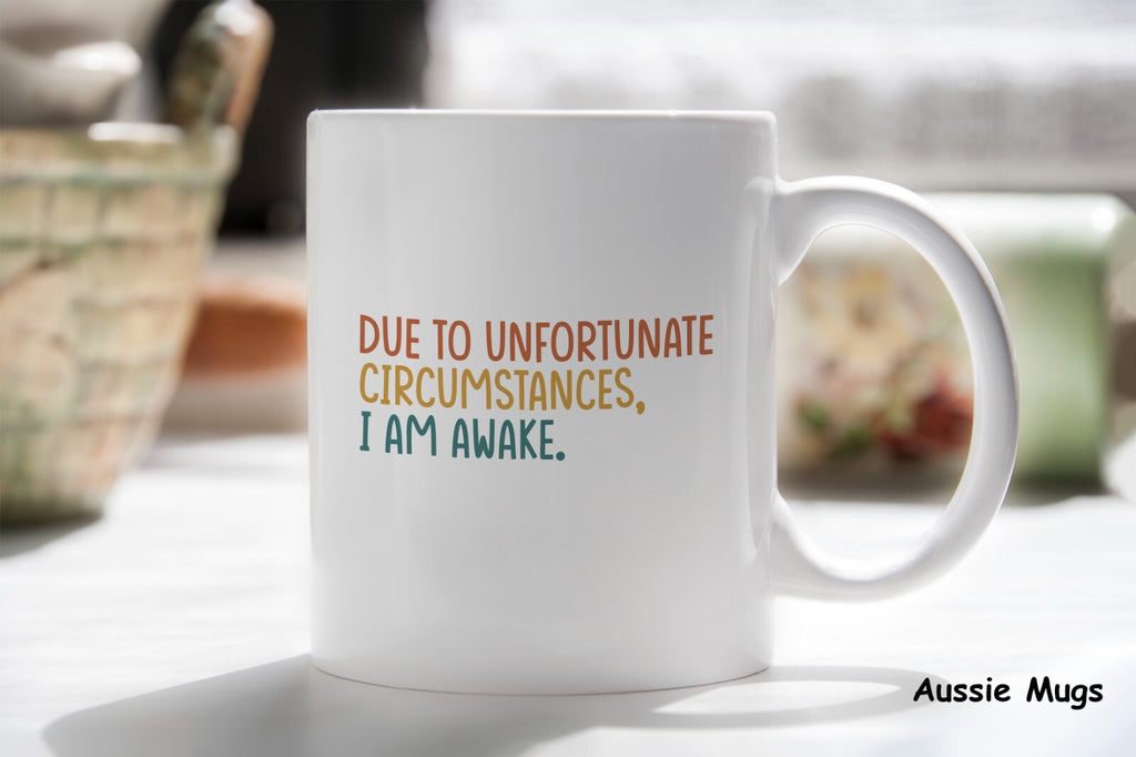 Unfortunately I’m Awake Novelty mug gift coffee cup Sleep Lover