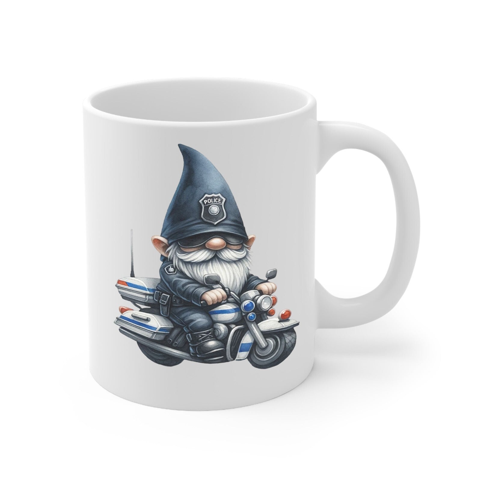 Police gnome novelty mug multiple variations types birthday cop graduation