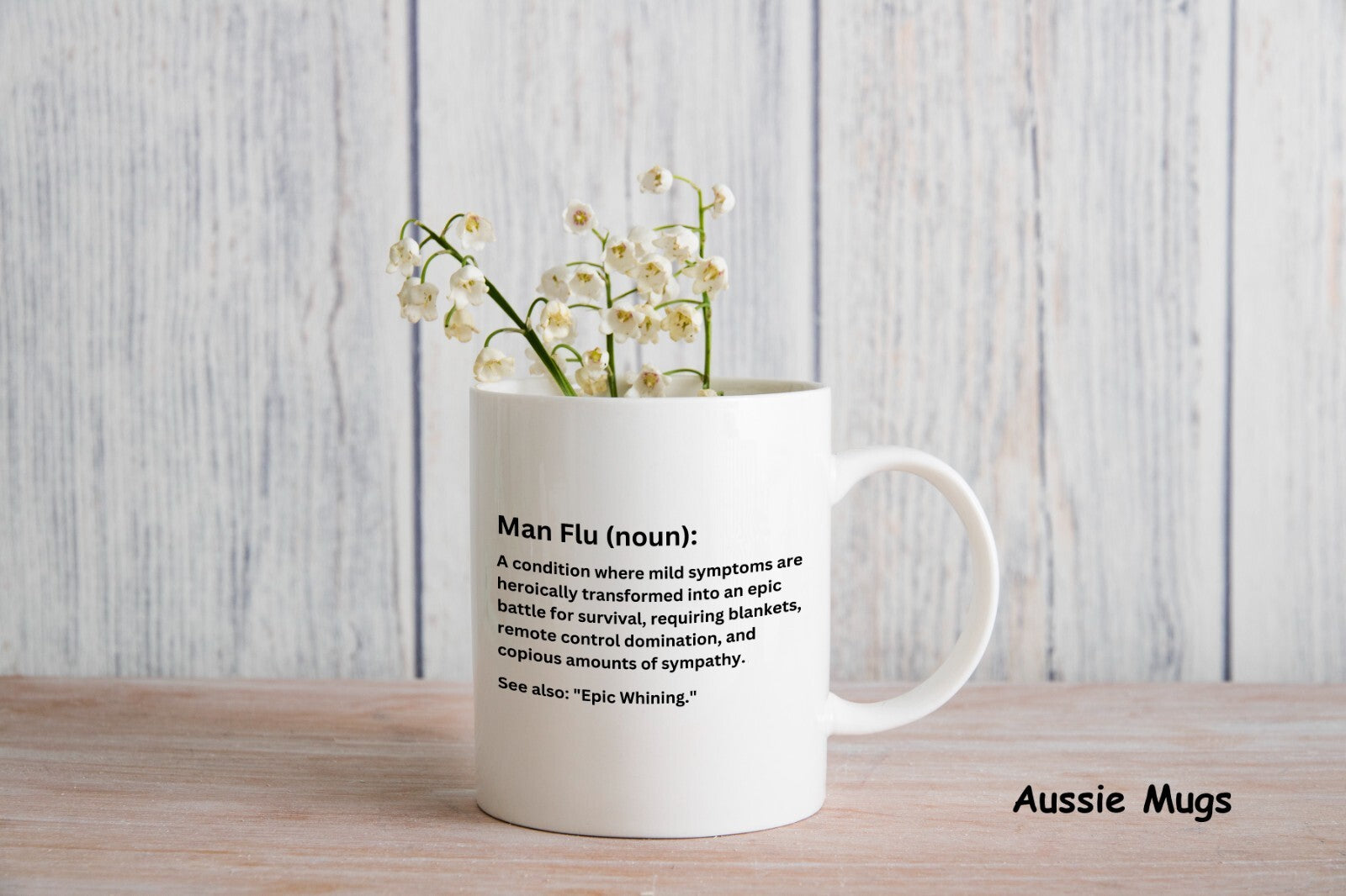 Man Flu Definition Funny Novelty mug gift coffee cup