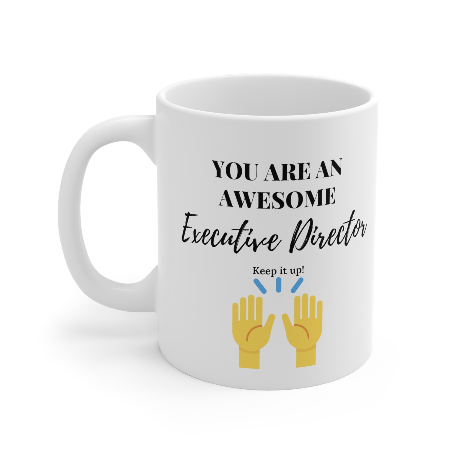 Executive director mug Christmas promotion gift good work keep it up APS ED