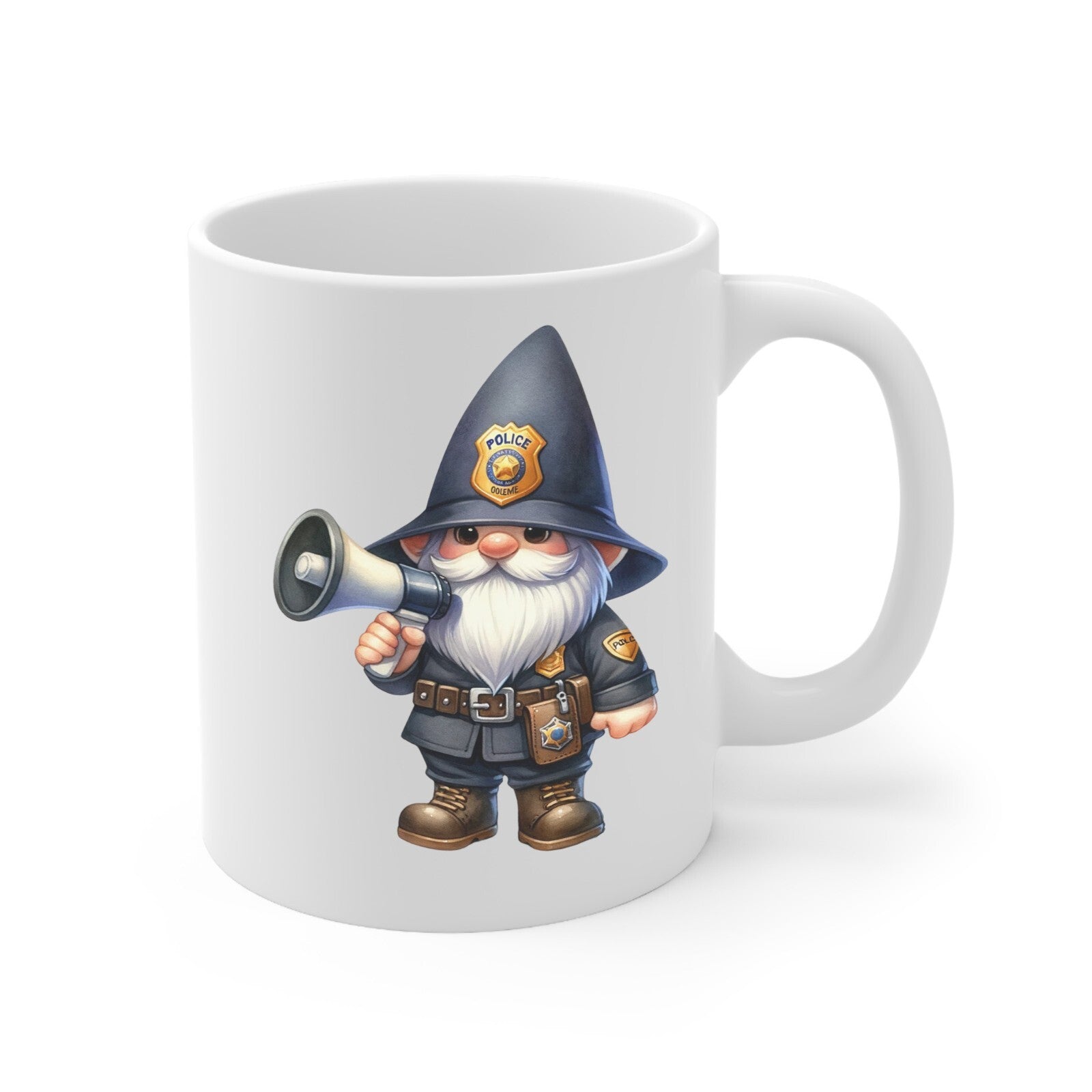 Police gnome novelty mug multiple variations types birthday cop graduation