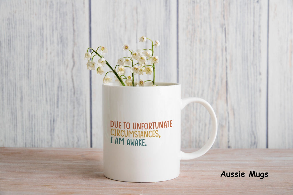 Unfortunately I’m Awake Novelty mug gift coffee cup Sleep Lover