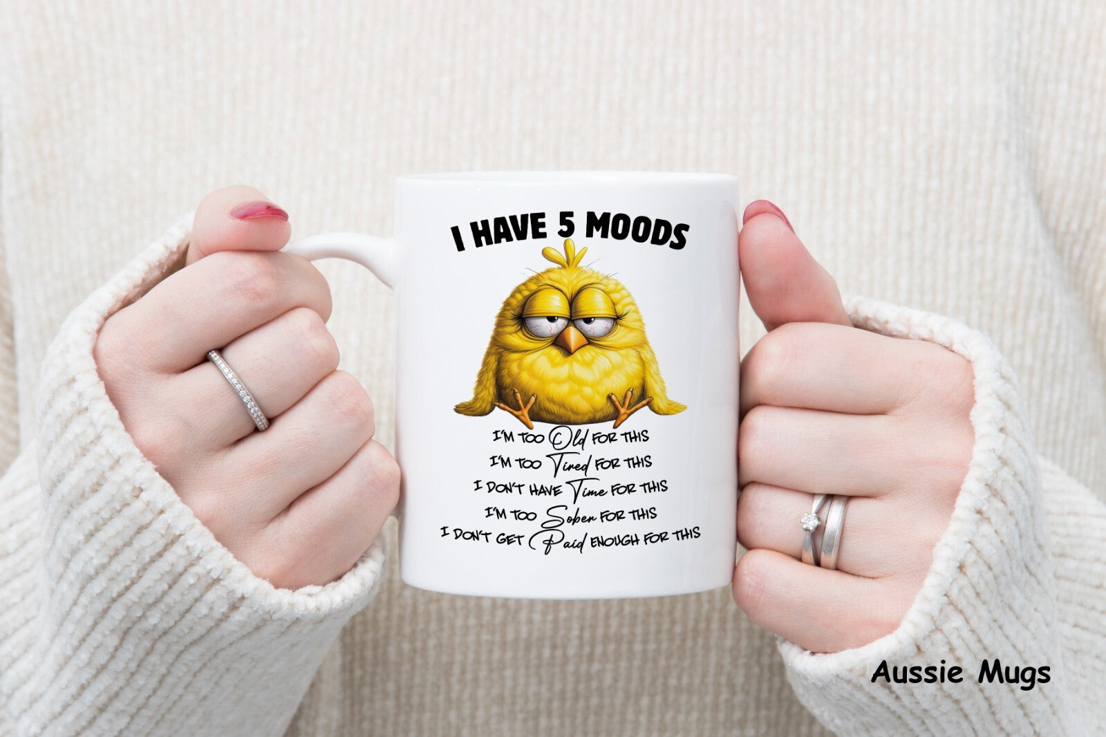 5 Moods Moody Novelty mug gift