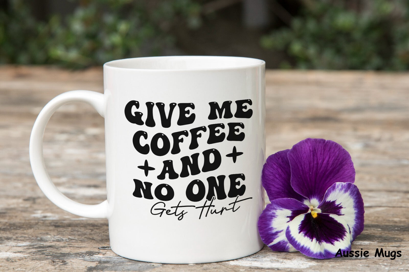 Give Me Coffee No One Gets Hurt Novelty mug gift coffee cup
