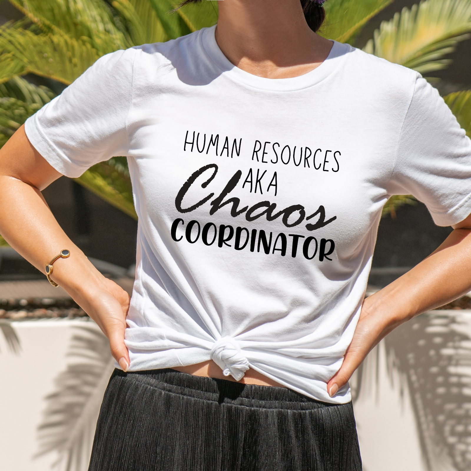 Novelty T-Shirt Chaos Coordinator Human Resources Manager Partner HR people