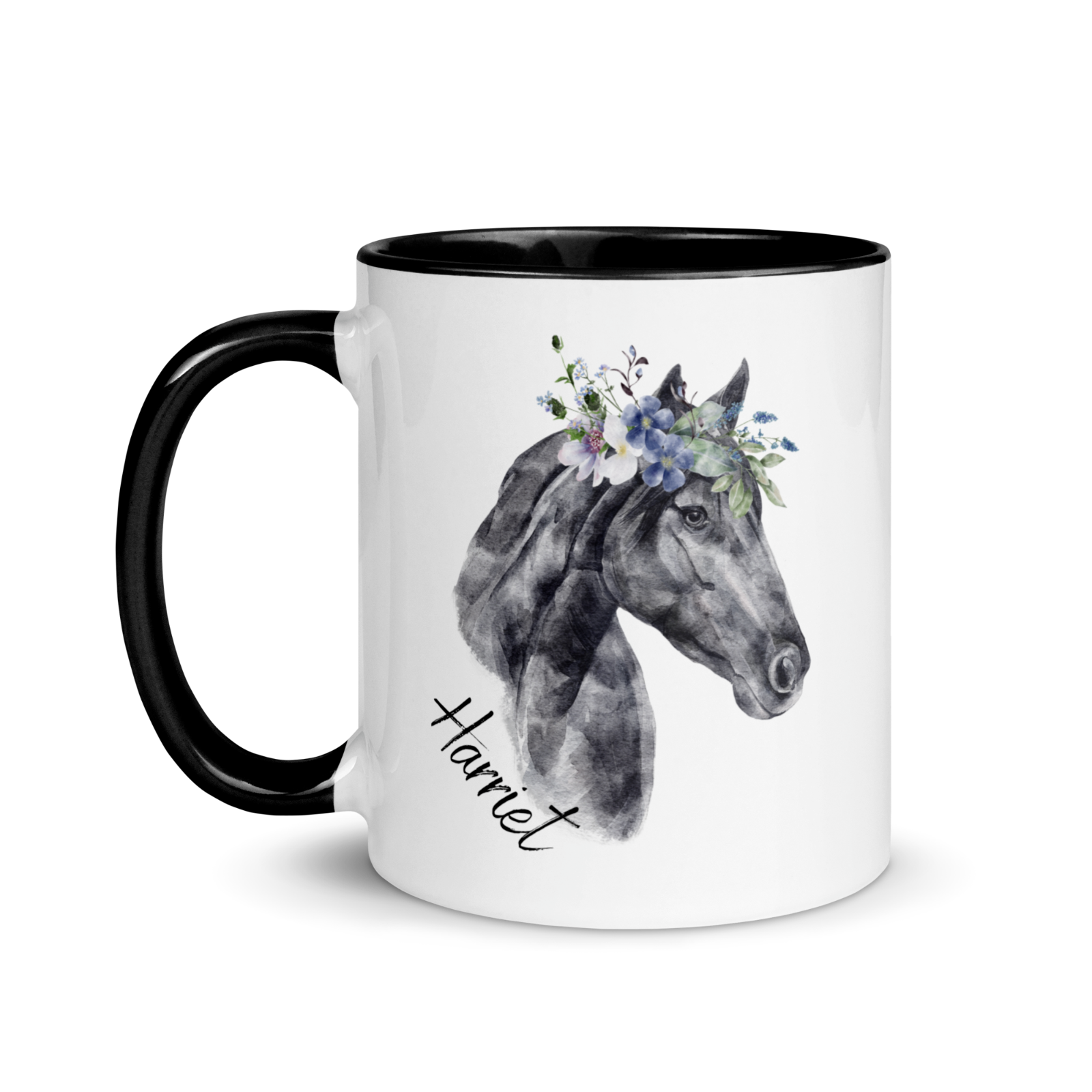 Personalised horse name mug animal customise novelty christmas gift secret santa