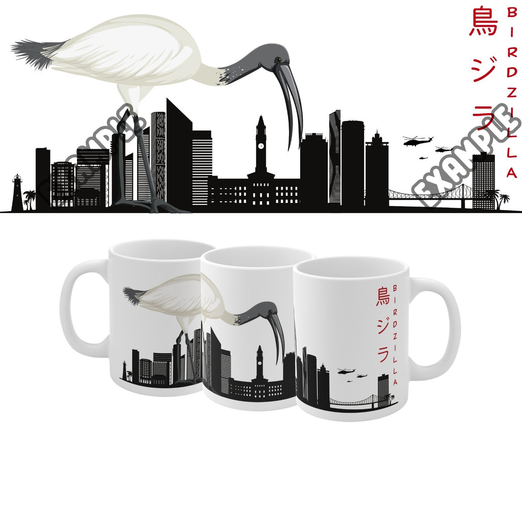 Mug Novelty Birdzilla Godzilla Bin Chicken Parody Funny Gift Brisbane Australia