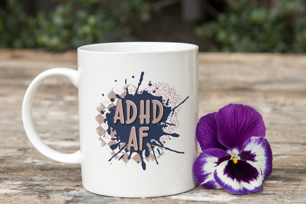 ADHD AF Novelty Mug Gift Coffee Cup