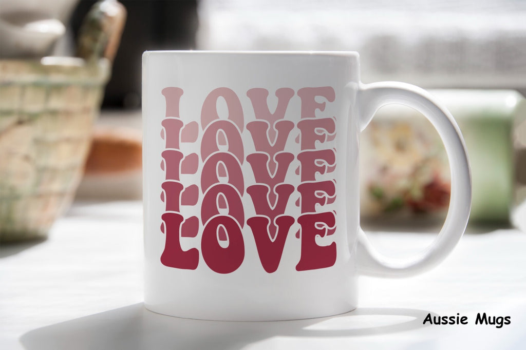 Lover Gift For Wife Word Love Novelty mug gift coffee cup