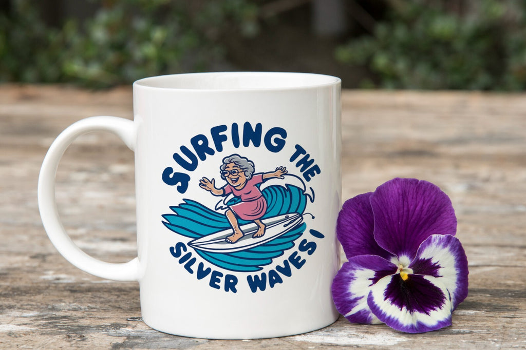 Grandma Surfer Gift Granny Novelty Mug Gift Coffee Cup