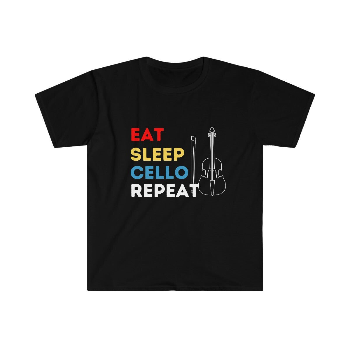 Cellist Birthday T-shirt Eat Sleep Cello Repeat Funny Tee Gift