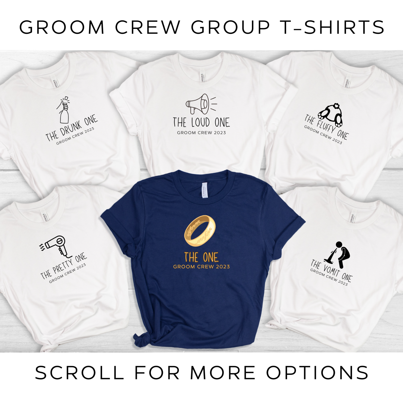 Bachelor party group t-shirts Buck party shirts Groom crew tshirts