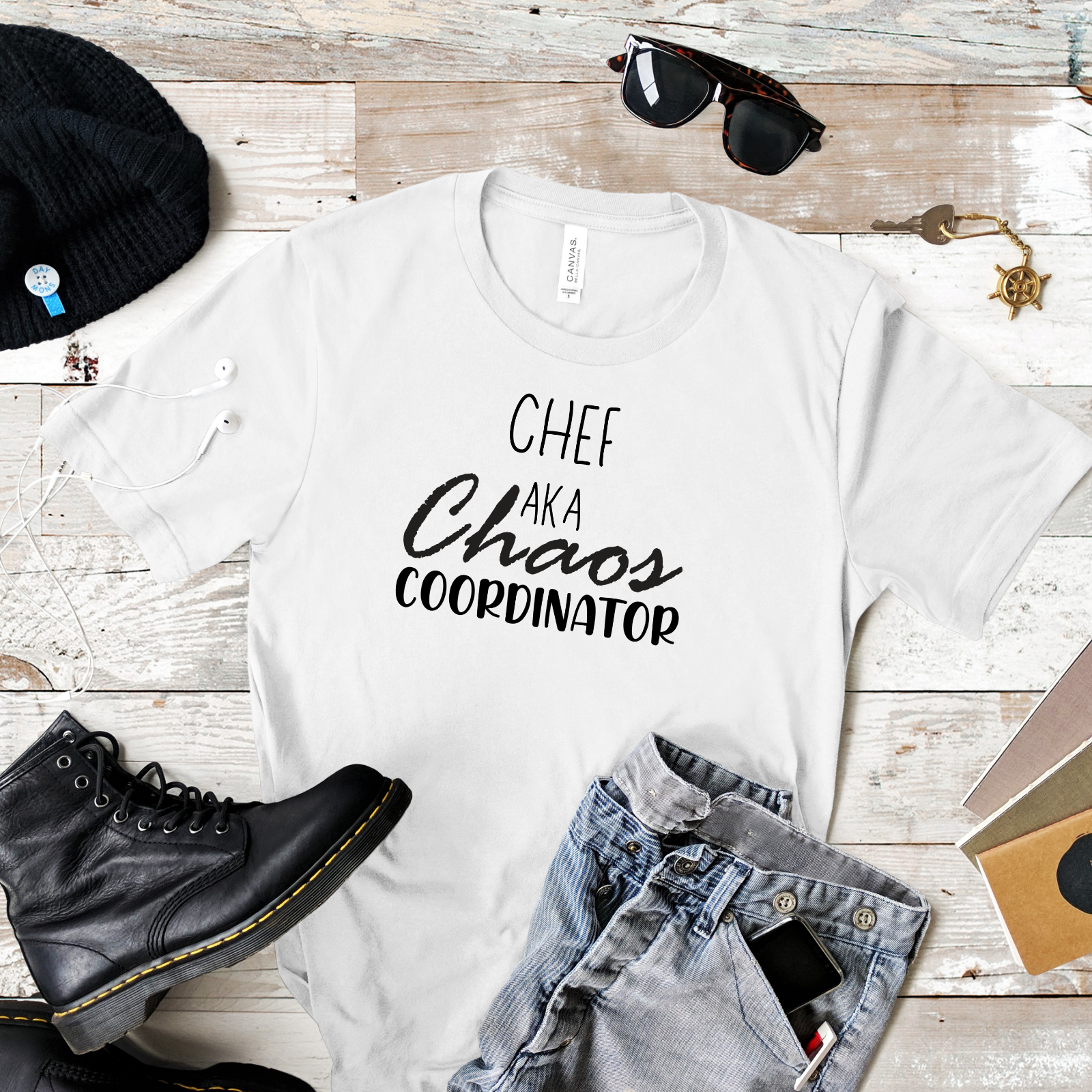 Novelty T-Shirt Chaos Coordinator Funny Shirts Chef