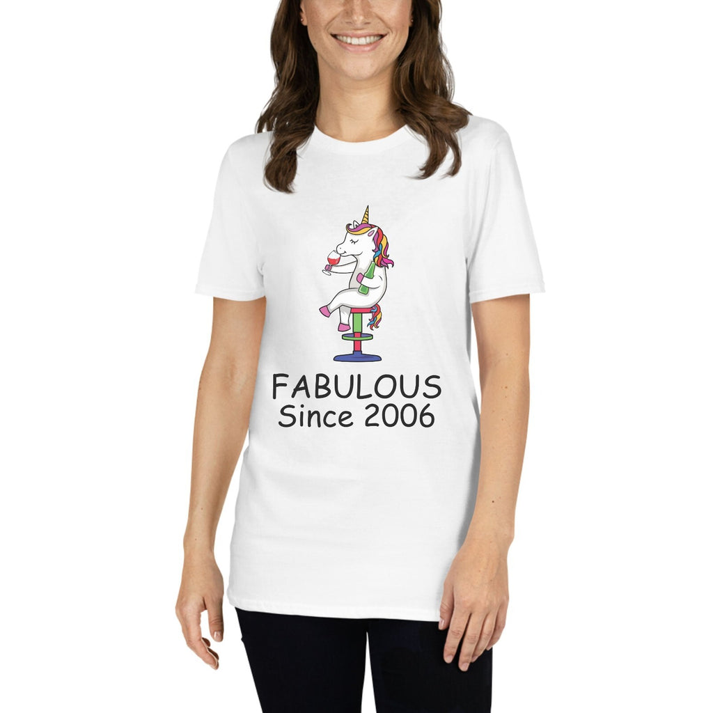 18 year old birthday t-shirt fabulous Since 2006 tshirt 18th birthday gift wine