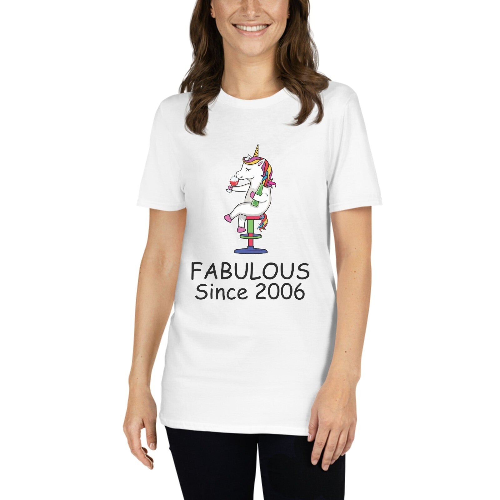 18 year old birthday t-shirt fabulous Since 2006 tshirt 18th birthday gift wine