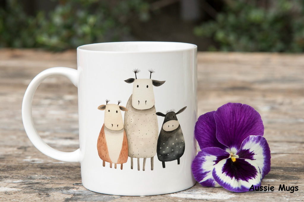 3 Cow Best Friends Novelty mug gift coffee cup