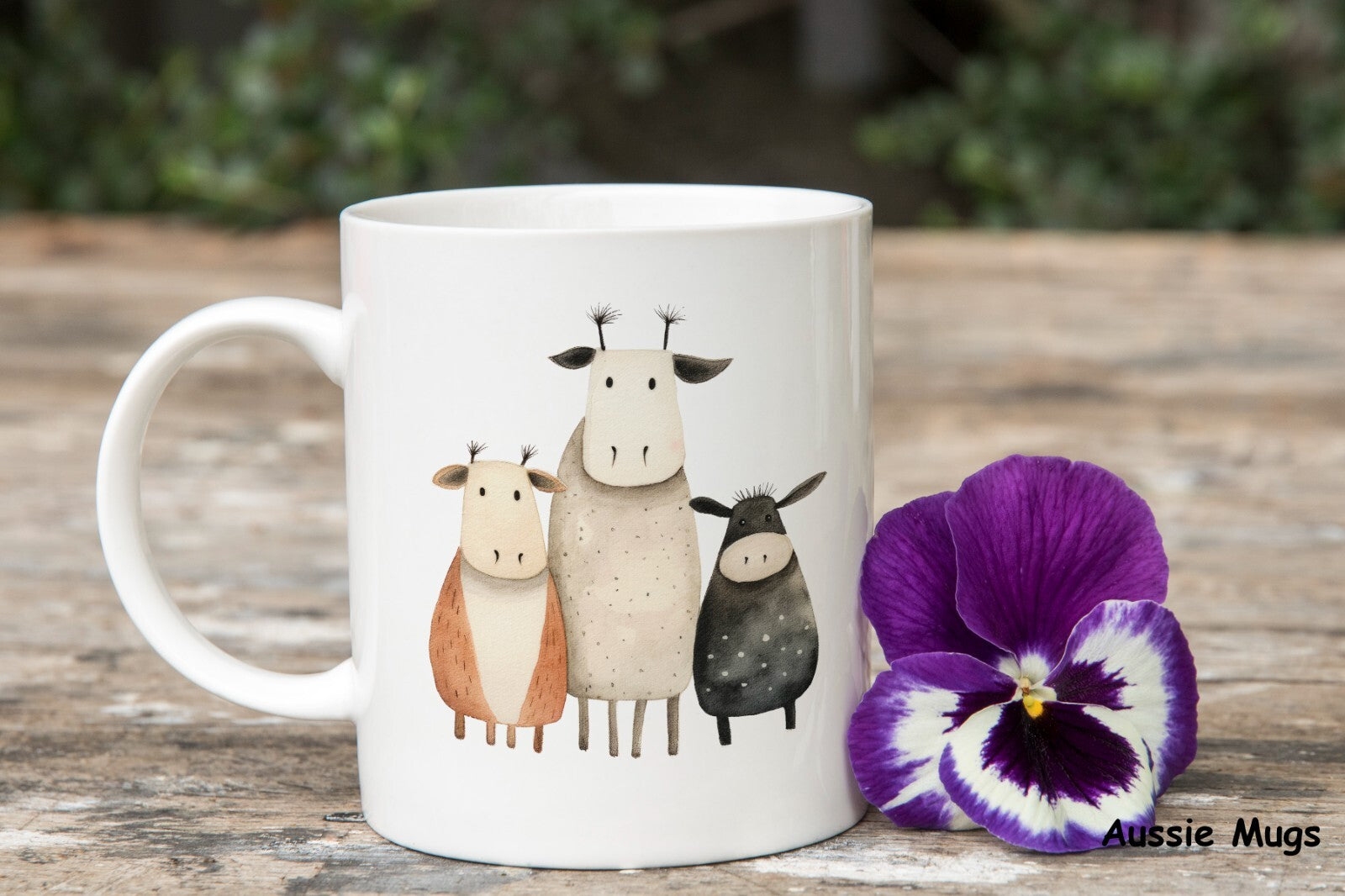 3 Cow Best Friends Novelty mug gift coffee cup