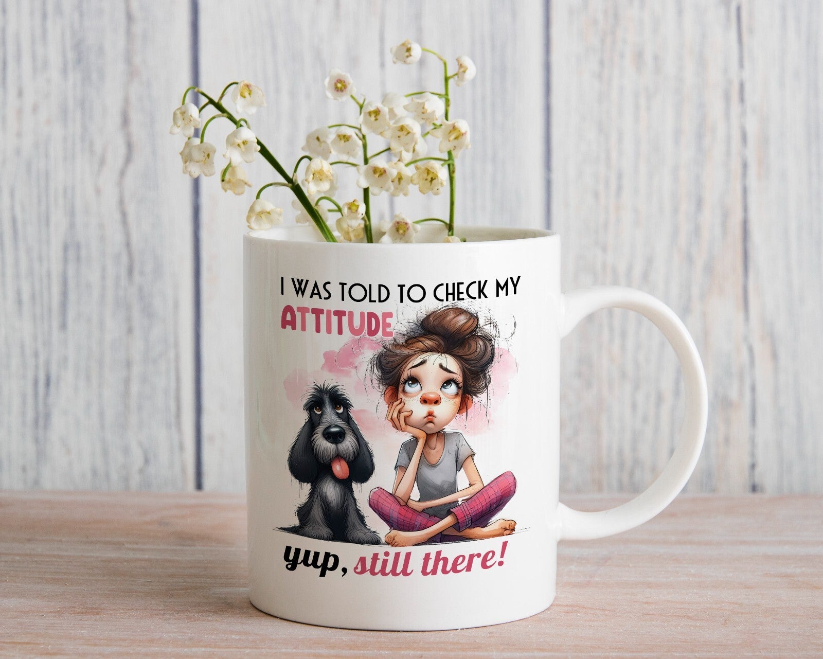 Girl with Attitude Gift Novelty Mug Gift Coffee Cup