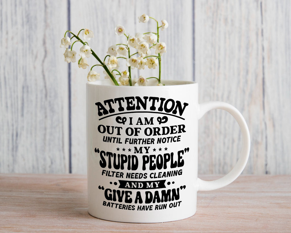 Over it Sarcastic Novelty Mug Gift Coffee Cup