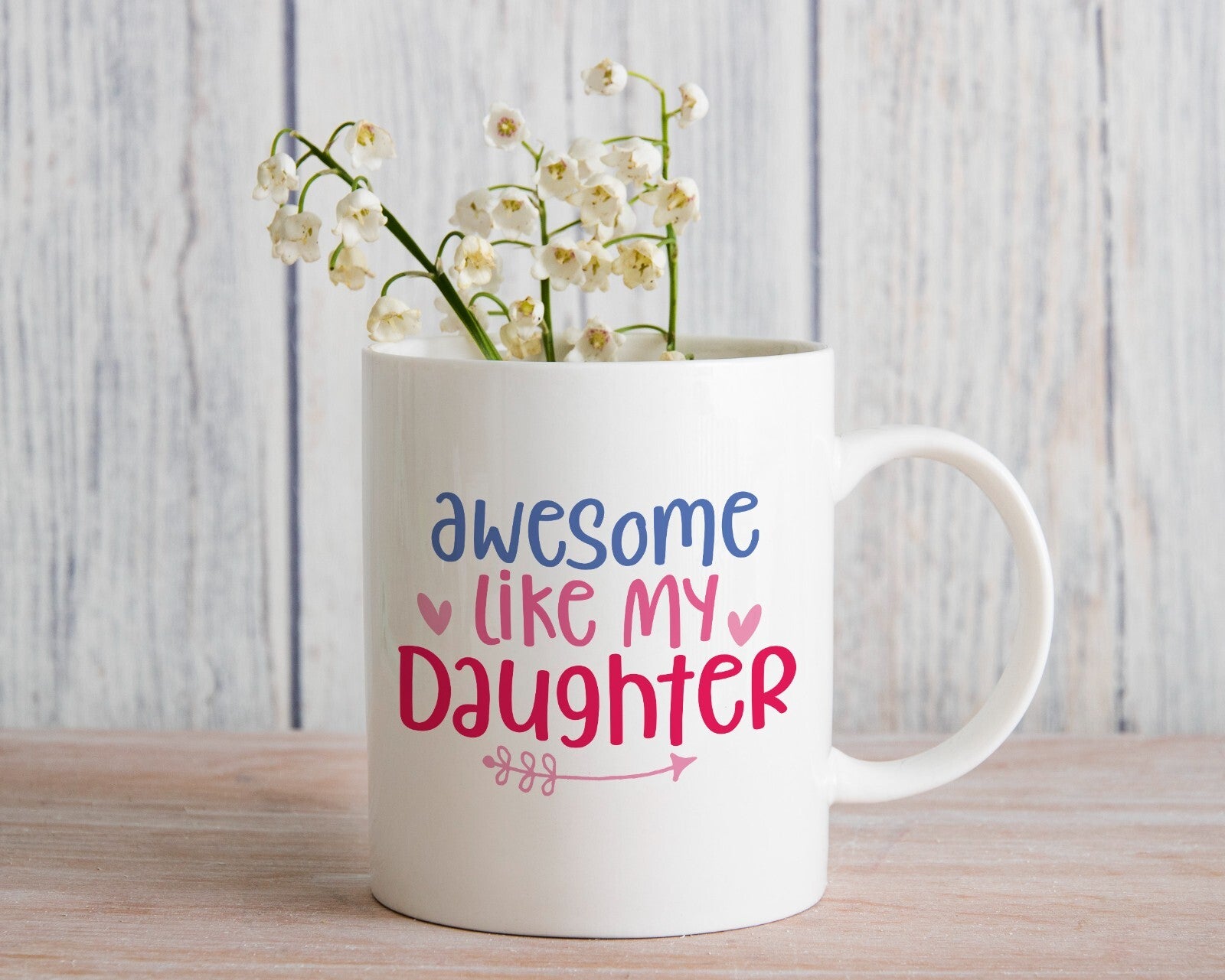 Awesome Like My Daughter Novelty Mug Gift Father's Day Coffee Cup Mother's Day