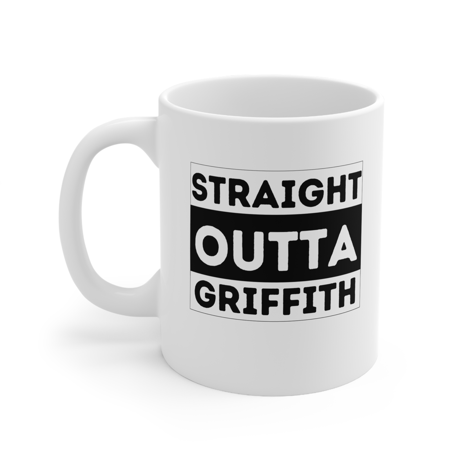 Straight outta Griffith ACT Canberra NSW Novelty mug