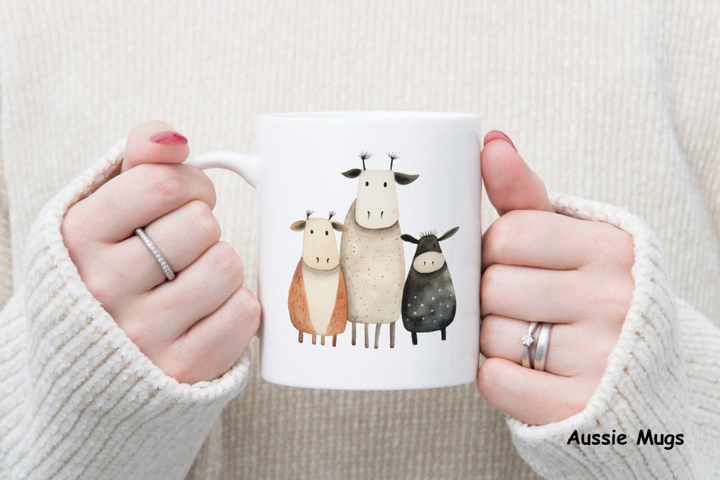 3 Cow Best Friends Novelty mug gift coffee cup