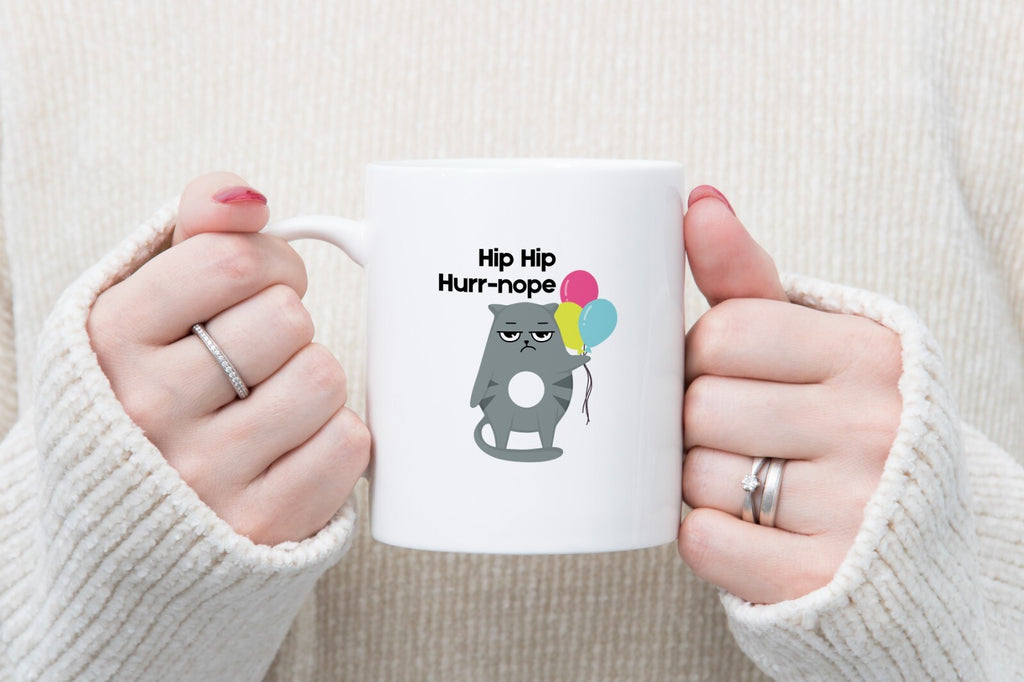 Grumpy Birthday Cat Novelty Mug Gift Coffee Cup