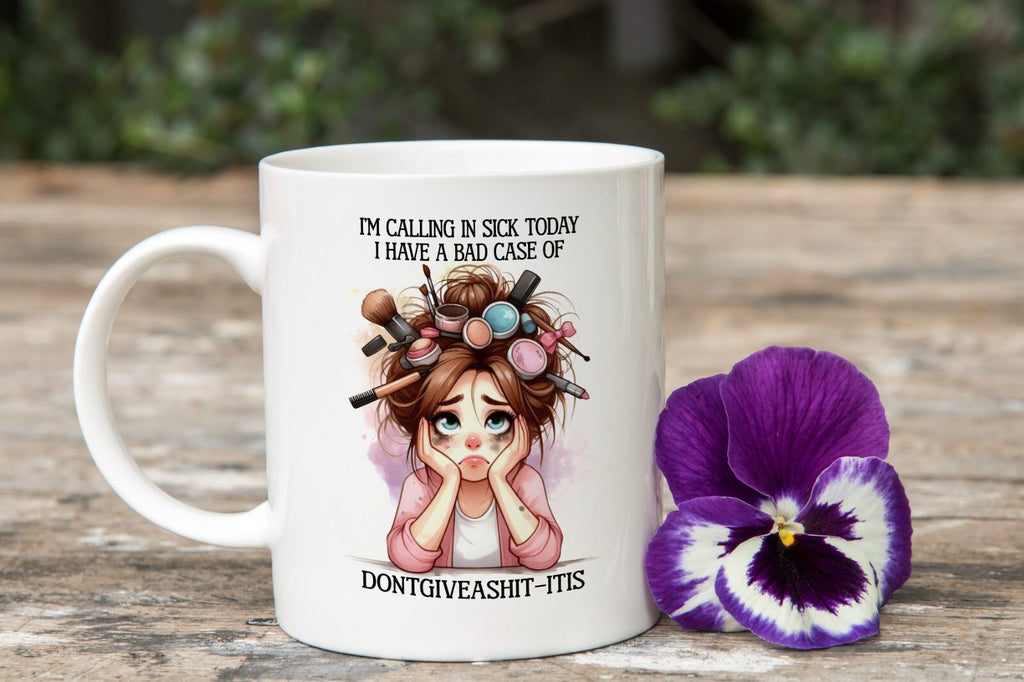 Don't Give a Sh*t Novelty Mug Gift Calling in Sick Coffee Cup