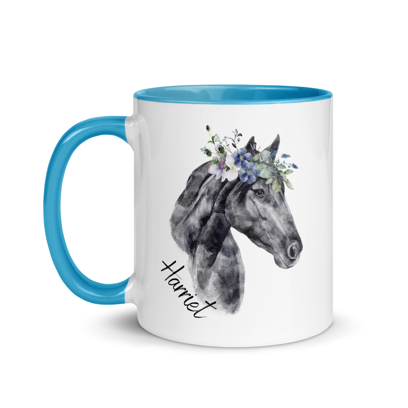 Personalised horse name mug animal customise novelty christmas gift secret santa