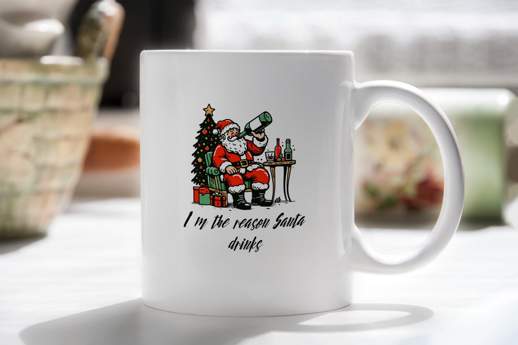 Funny Drunk Santa Gift Novelty Mug Gift for Christmas Coffee Cup