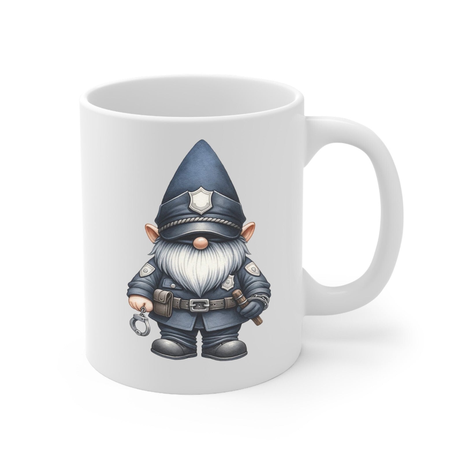 Police gnome novelty mug multiple variations types birthday cop graduation